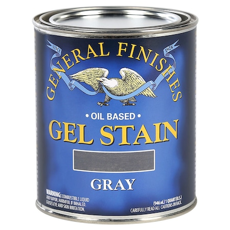 General Finishes 1 Qt Gray Gel Stain Oil-Based Heavy Bodied Stain GRQ